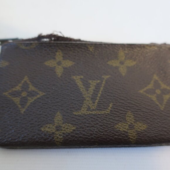 Womens Louis Vuitton Brown Monogram Leather Key Pouch W/Ring - Picture 6 of 8